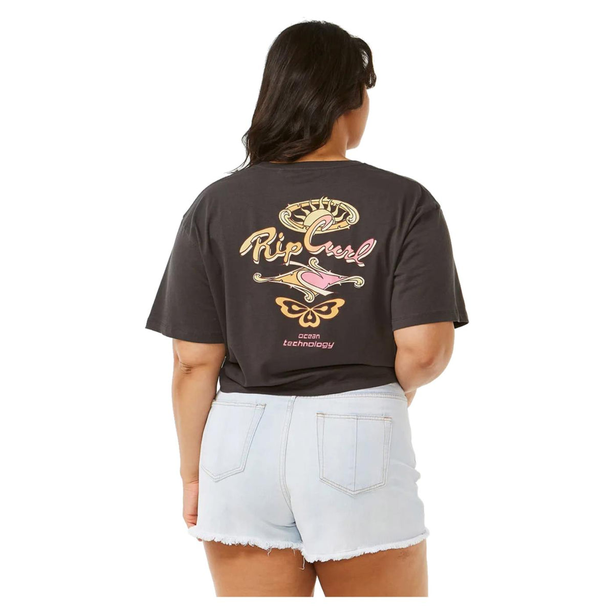 RIP CURL ROLLING CURL CROP TEE - seconda immagine