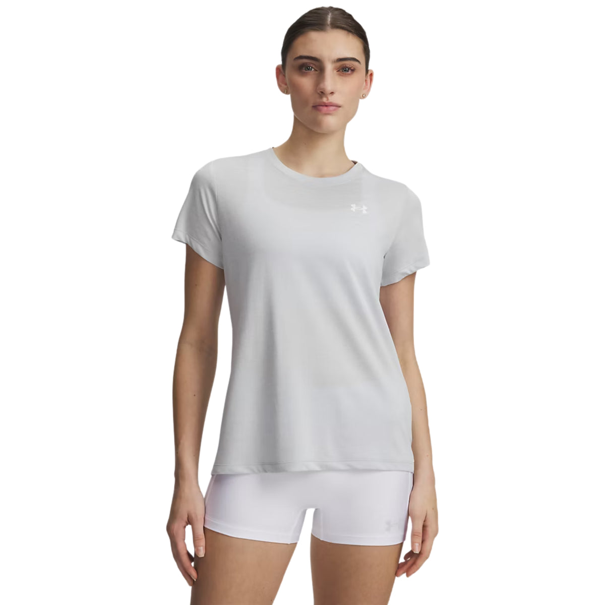 UNDER ARMOUR TECH SSC TWIST TEE WOMAN - Grigio chiaro - immagine principale