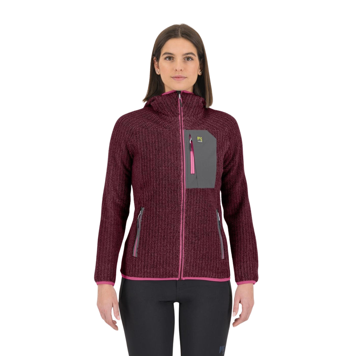 KARPOS ROCCHETTA EVO HOODIE W FL - Bordeaux - immagine principale