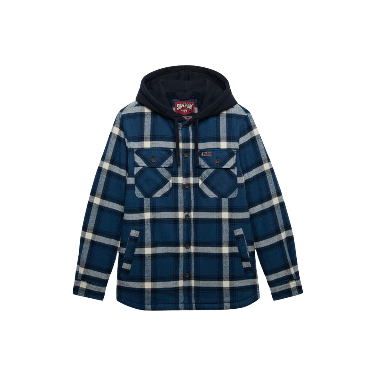 SUPERDRY BORG LINED HOOD OVERSHIRT - seconda immagine