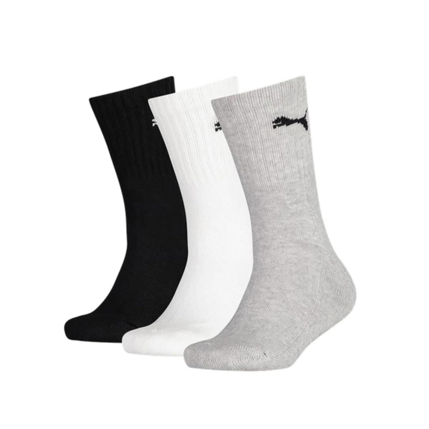 PUMA JUNIOR CREW 3PK SOCKS