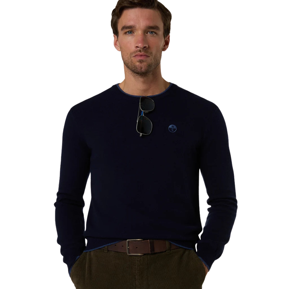 NORTH SAILS CREW NECK 12GG KNITWEAR - Blu - immagine principale