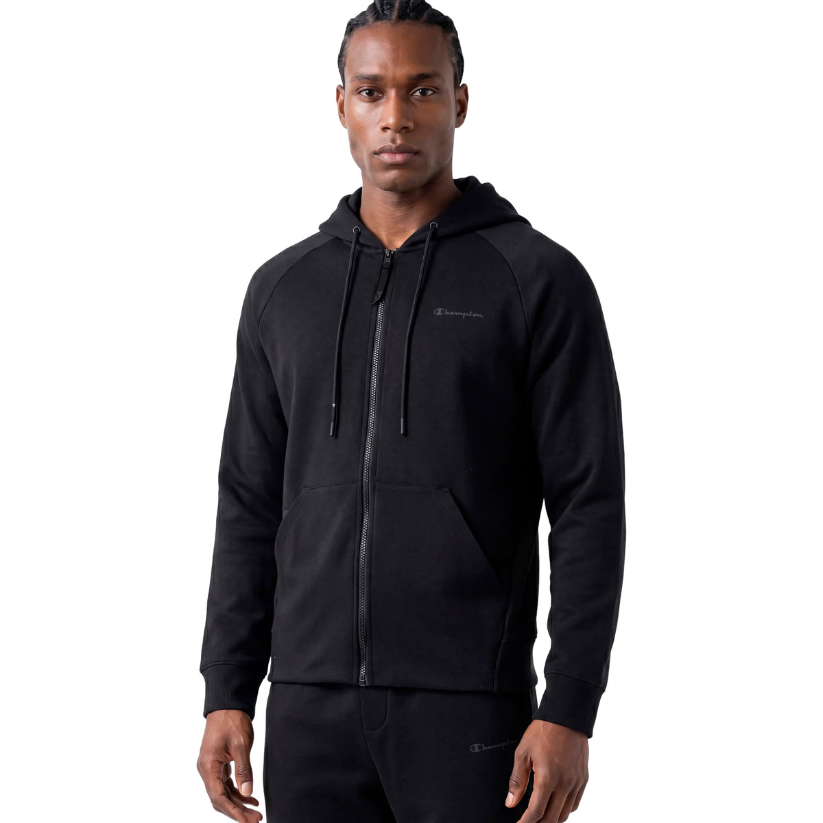 CHAMPION HOODED FZ SWEATSHIRT