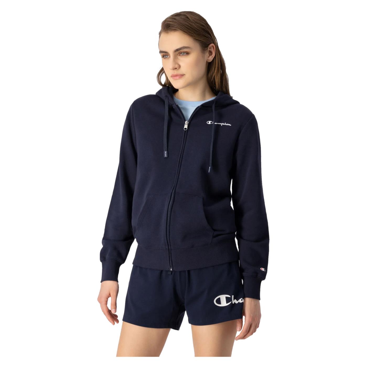 CHAMPION W HOODED FZ SWEATSHIRT