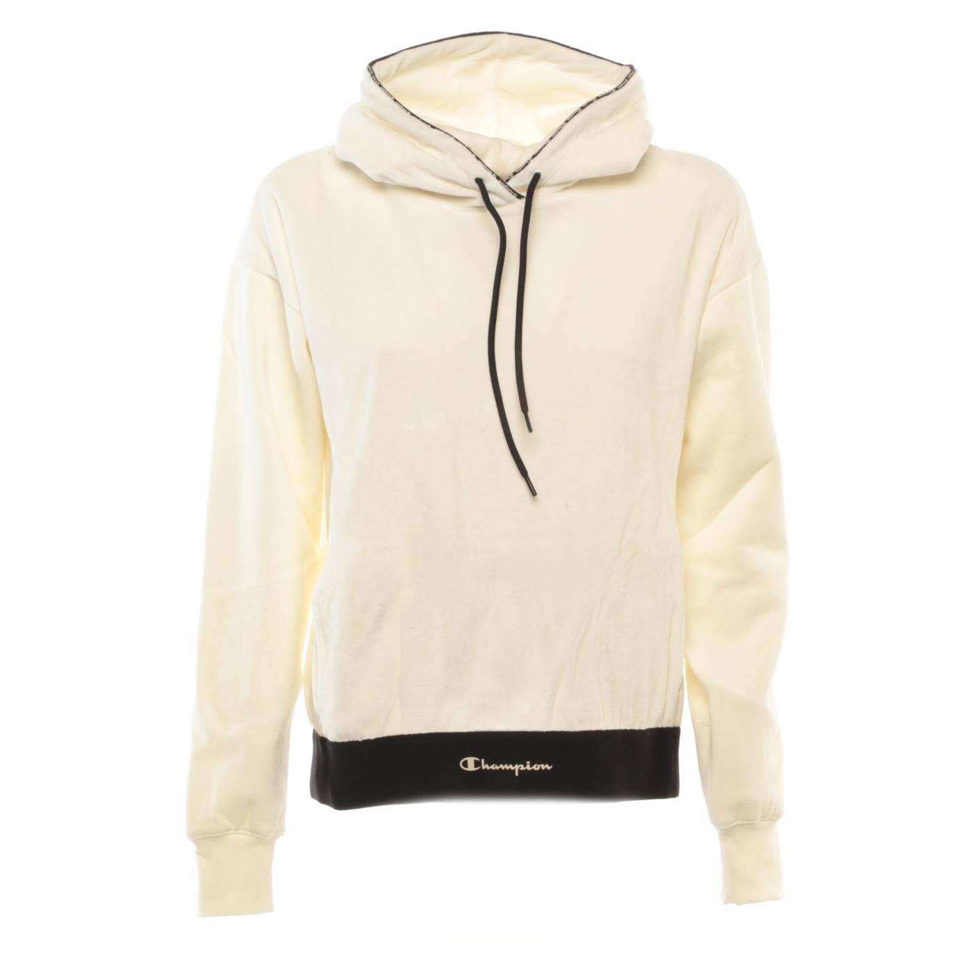 CHAMPION W HOODED SWEATSHIRT - Bianco - immagine principale