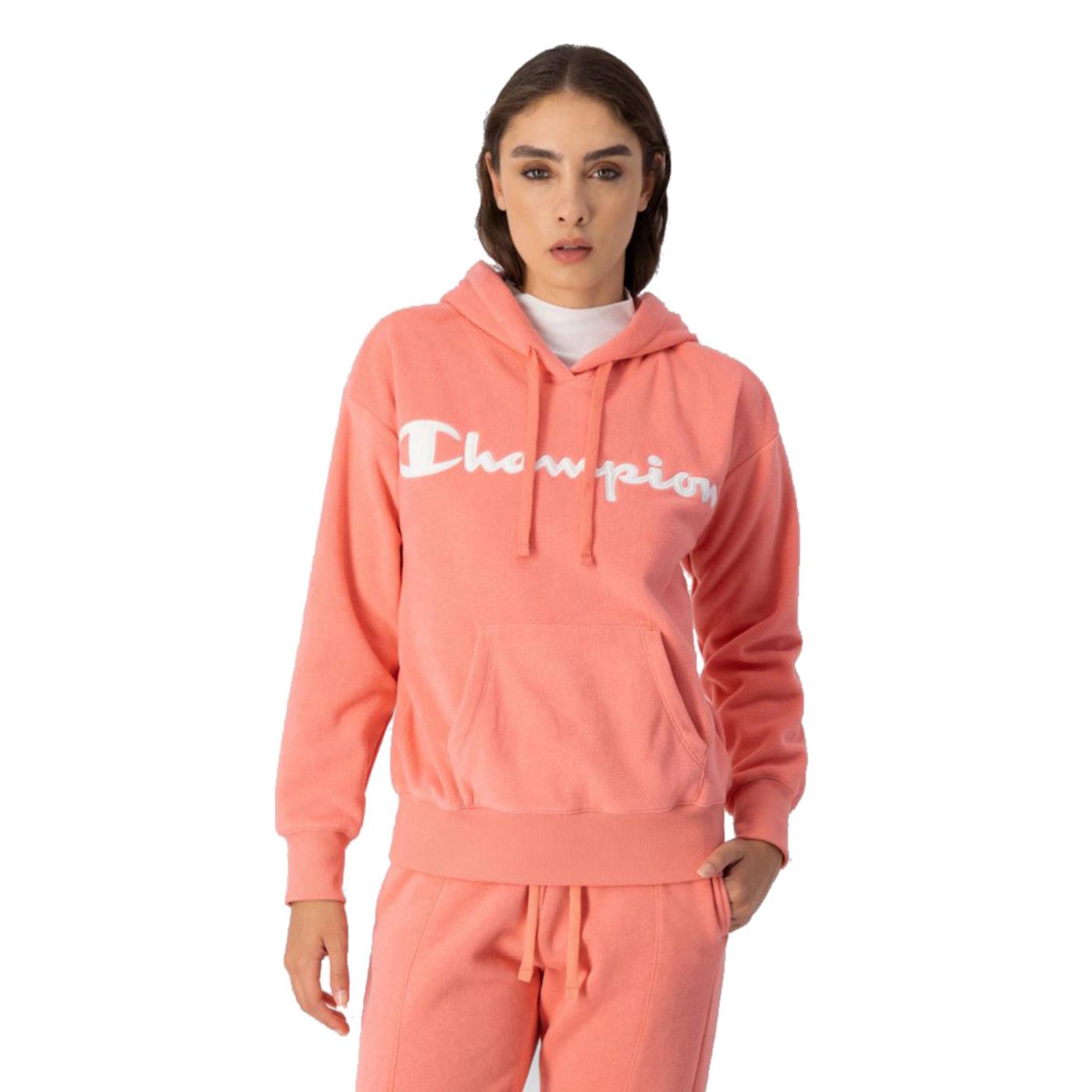 CHAMPION W HOODED SWEATSHIRT - Rosa - immagine principale
