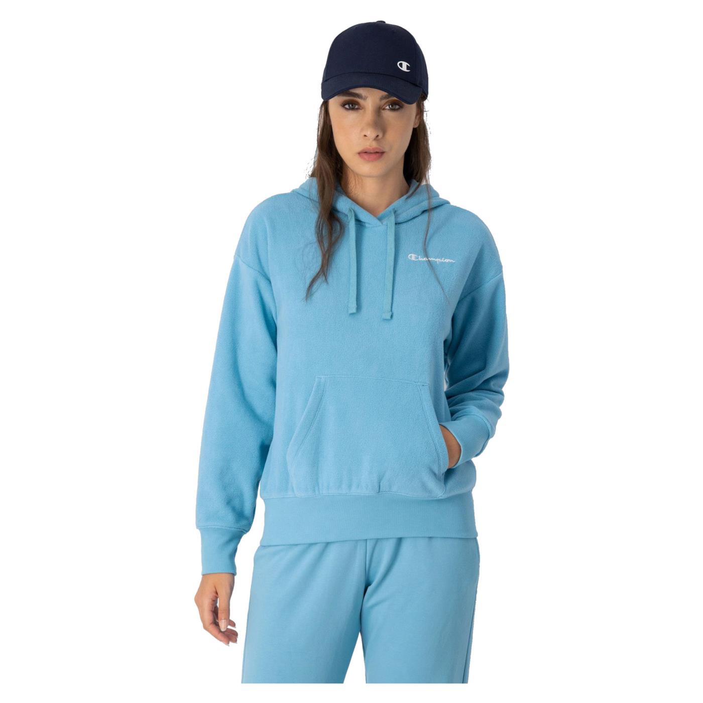 CHAMPION W HOODED SWEATSHIRT - Azzurro - vista 2