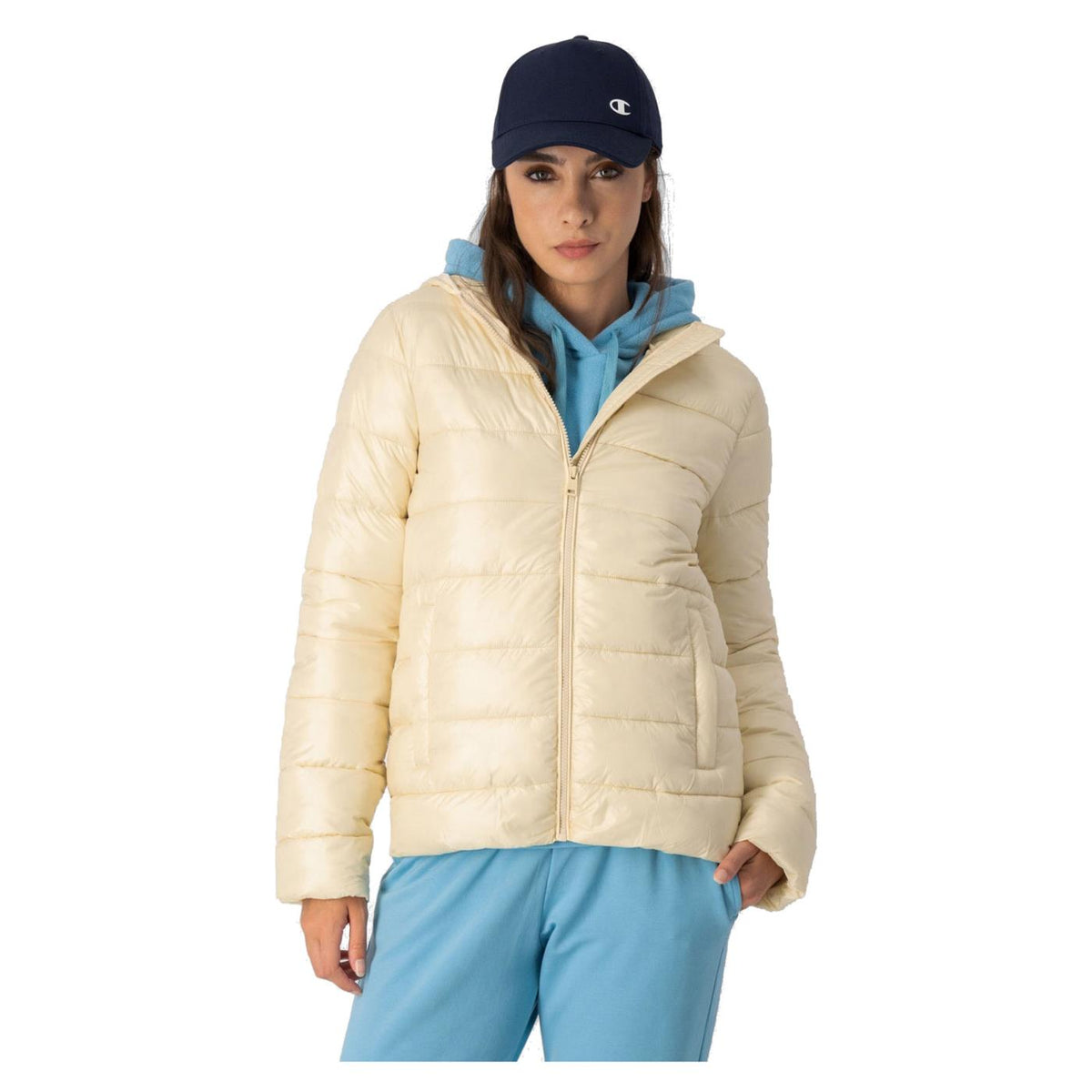 CHAMPION LIGHT HOODED W JACKET - seconda immagine