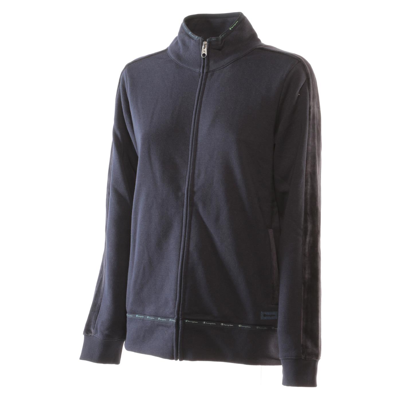 CHAMPION W FULL ZIP SWEATSHIRT - Blu - vista 2