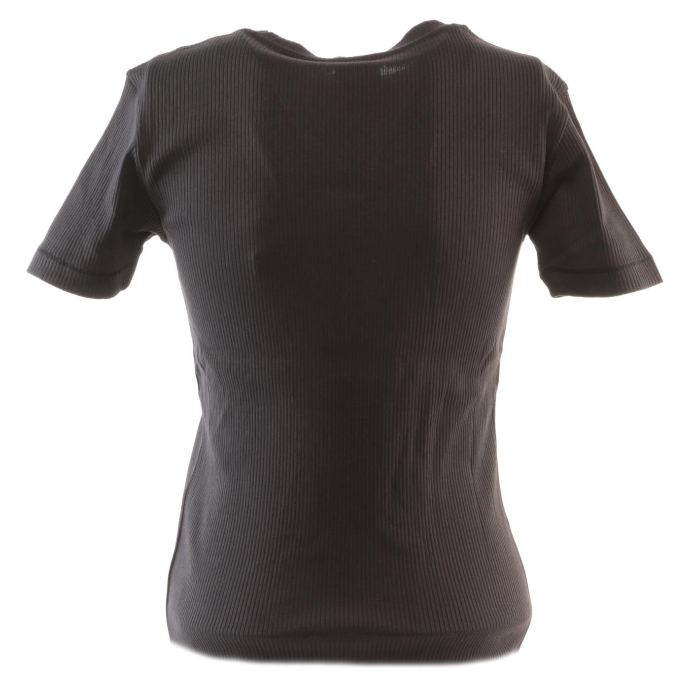 CHAMPION WOMAN CREWNECK T-SHIRT - Nero - vista 2