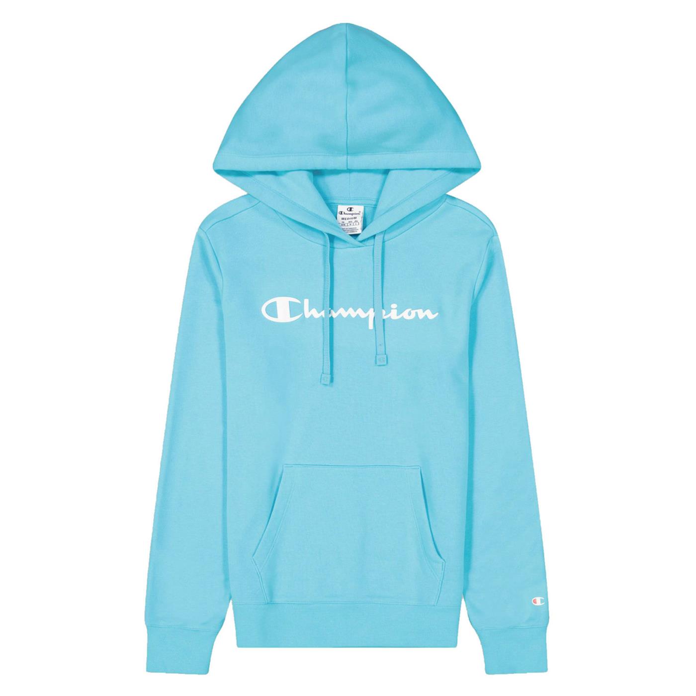 CHAMPION WOMAN HOODED SWEATSHIRT - Azzurro - immagine principale