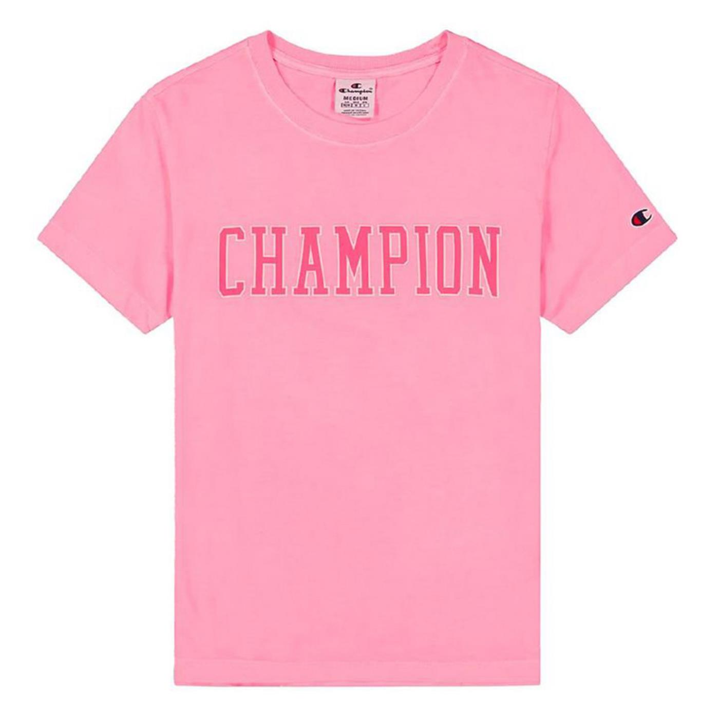 CHAMPION WOMAN CREWNECK T-SHIRT - Rosa - immagine principale