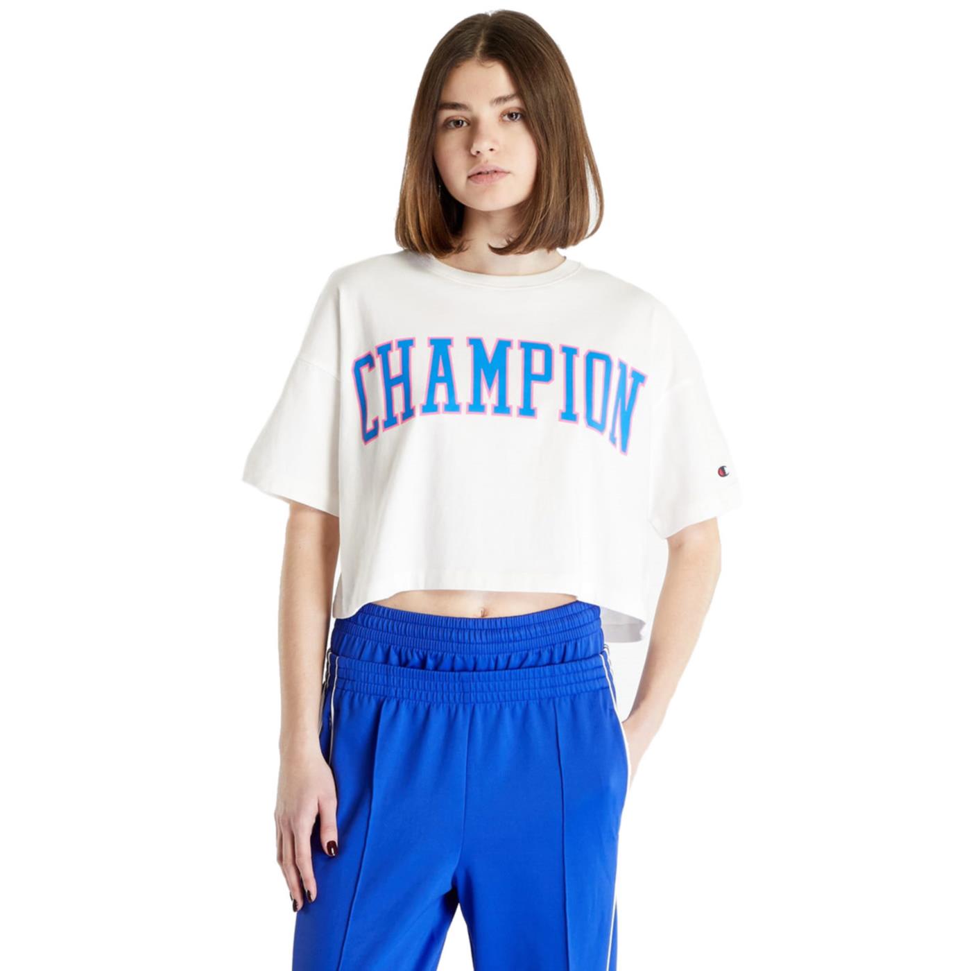 CHAMPION WOMAN CREWNECK T-SHIRT - Bianco - immagine principale