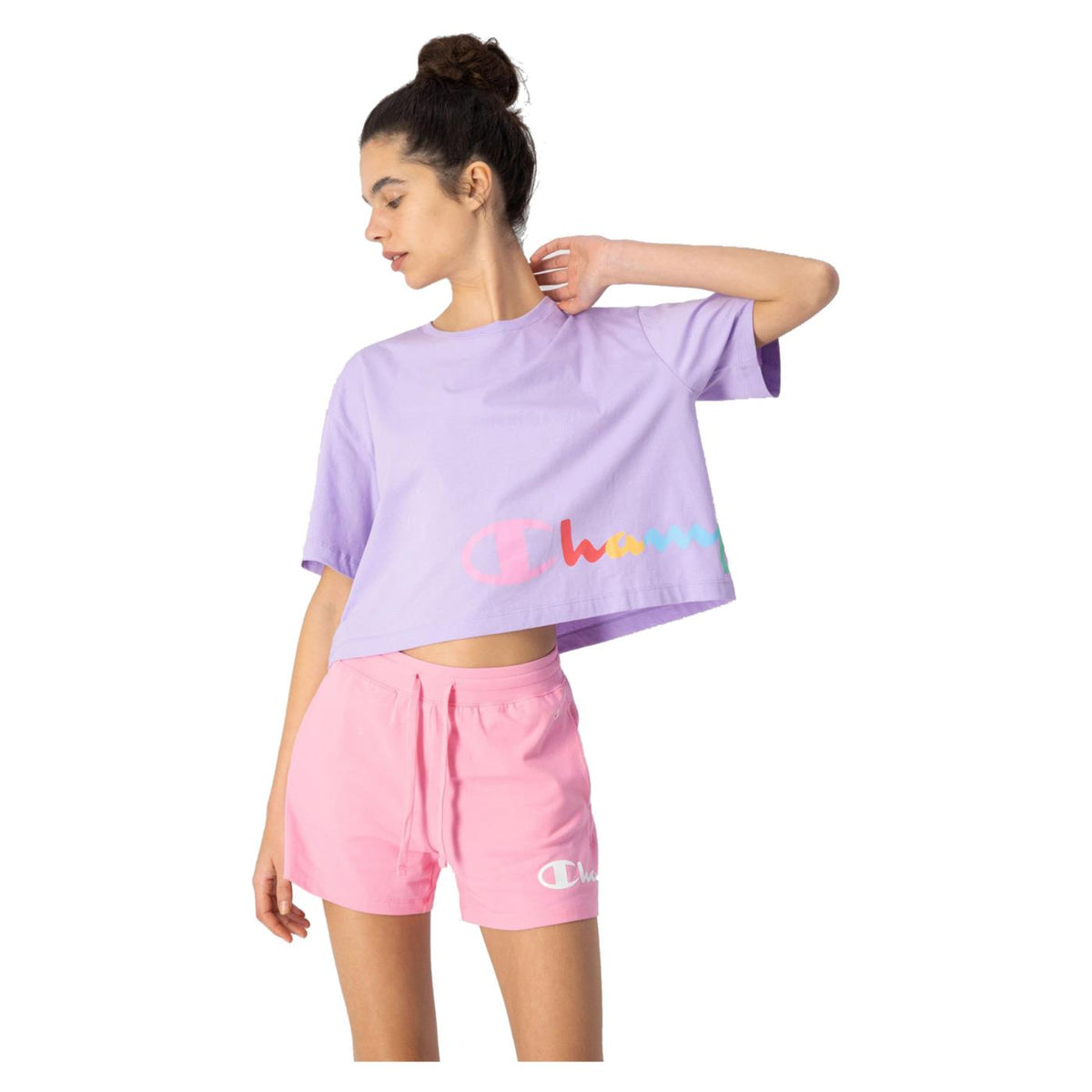 CHAMPION W CREWNECK CROPTOP TEE - seconda immagine