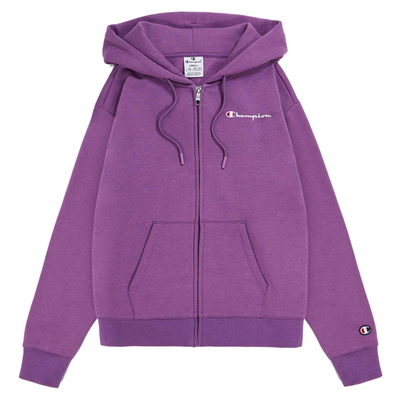 CHAMPION HOODED FULL ZIP SWEATSHIR - Viola - immagine principale