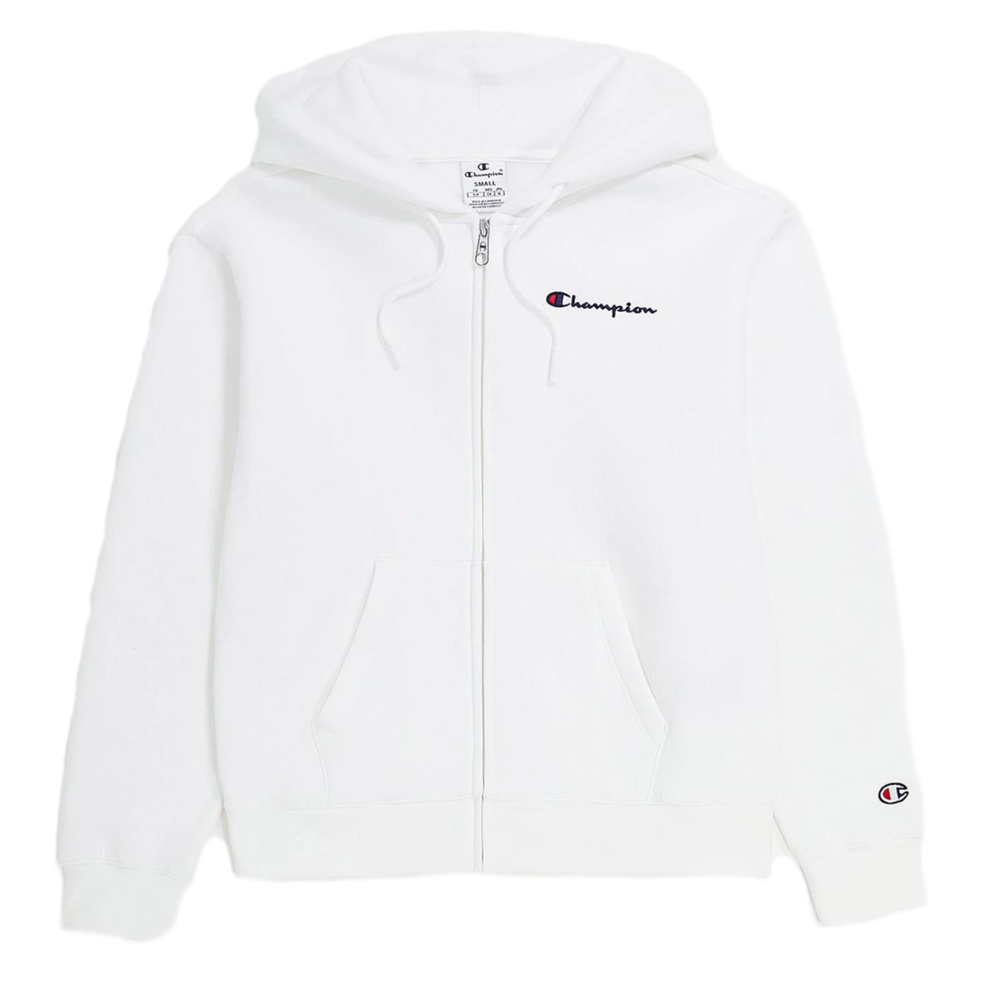 CHAMPION HOODED FULL ZIP SWEATSHIR - Bianco - immagine principale
