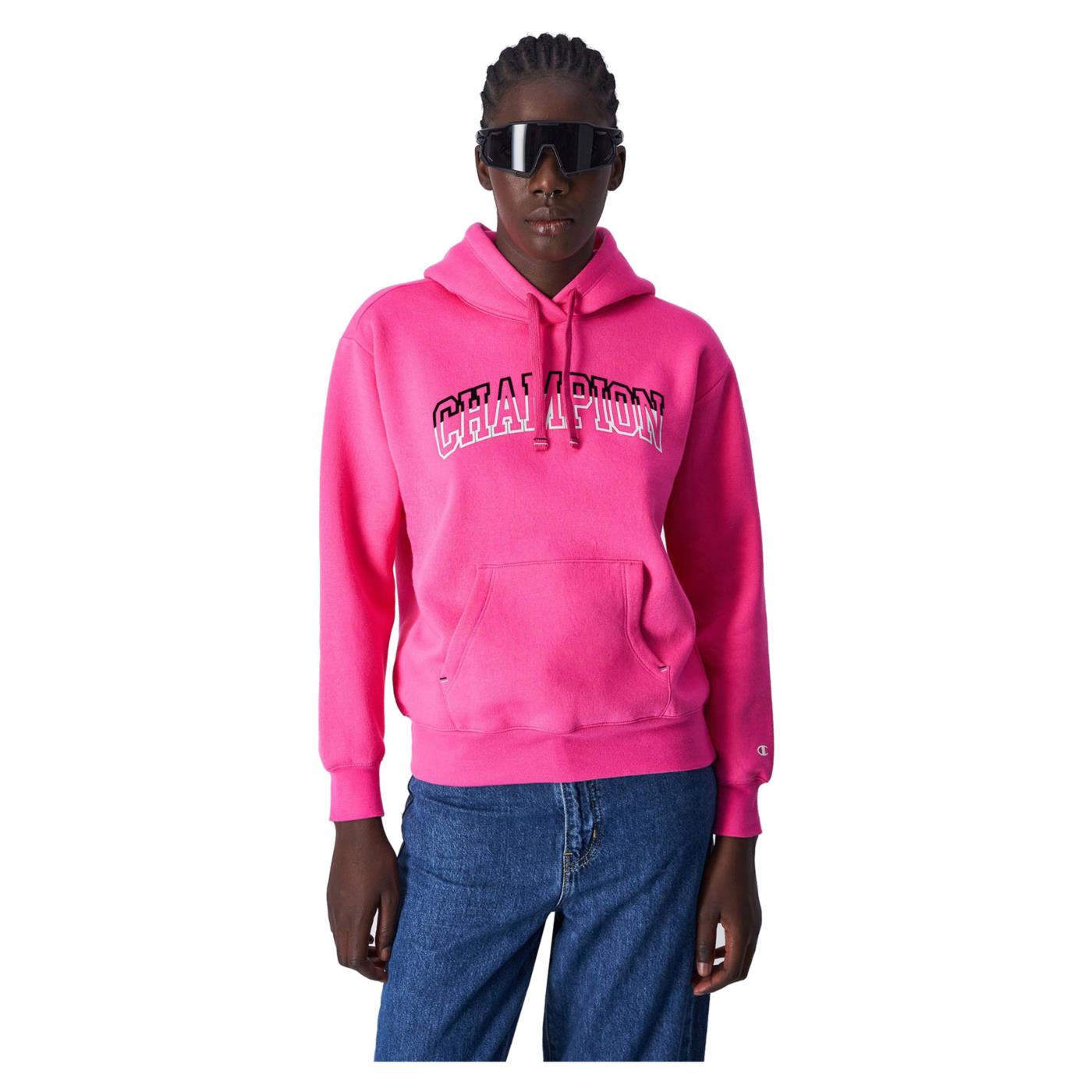 CHAMPION HOODED SWEATSHIRT - Fucsia - vista 2