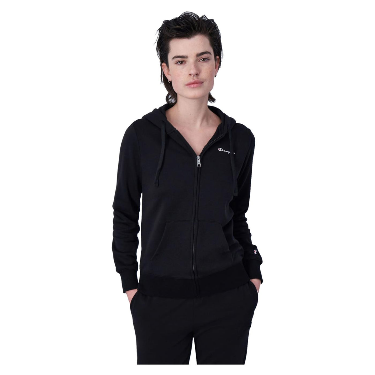 CHAMPION HOODED FULL ZIP SWEATSHIR - seconda immagine