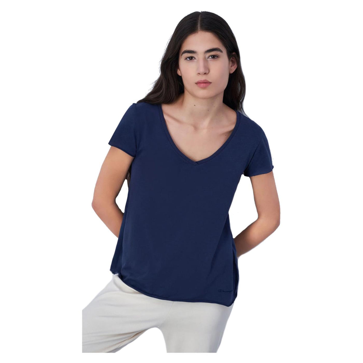 CHAMPION FLARED V-NECK T-SHIRT - seconda immagine