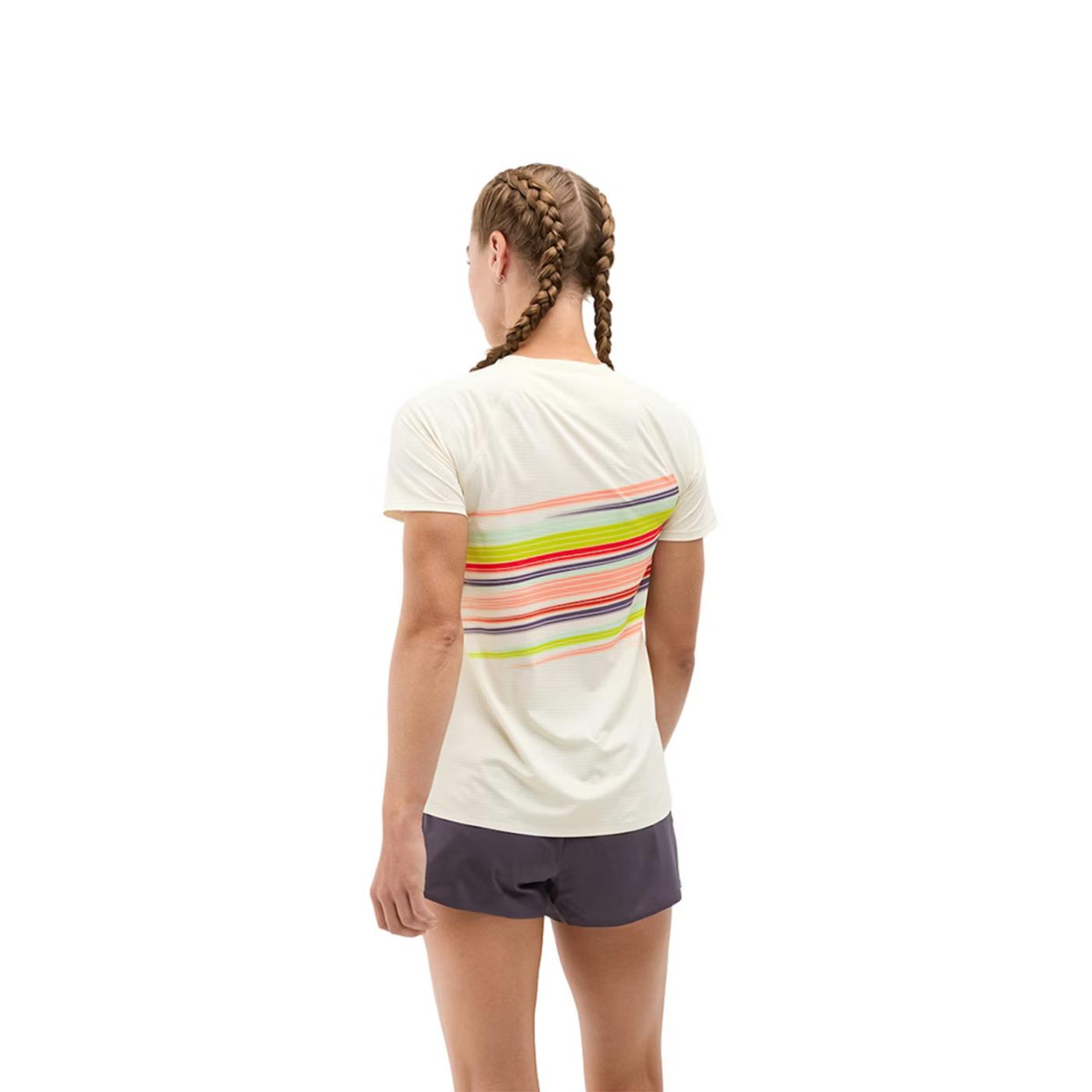 HOKA RACE DAY SHORT SLEEVE W - Beige - vista 2