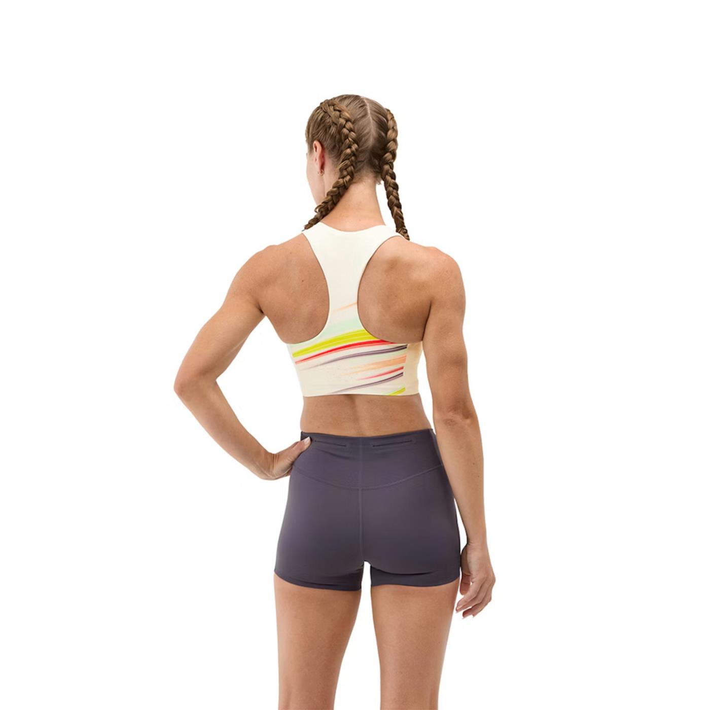 HOKA RACE DAY CROP BRA WOMAN - Bianco - vista 2