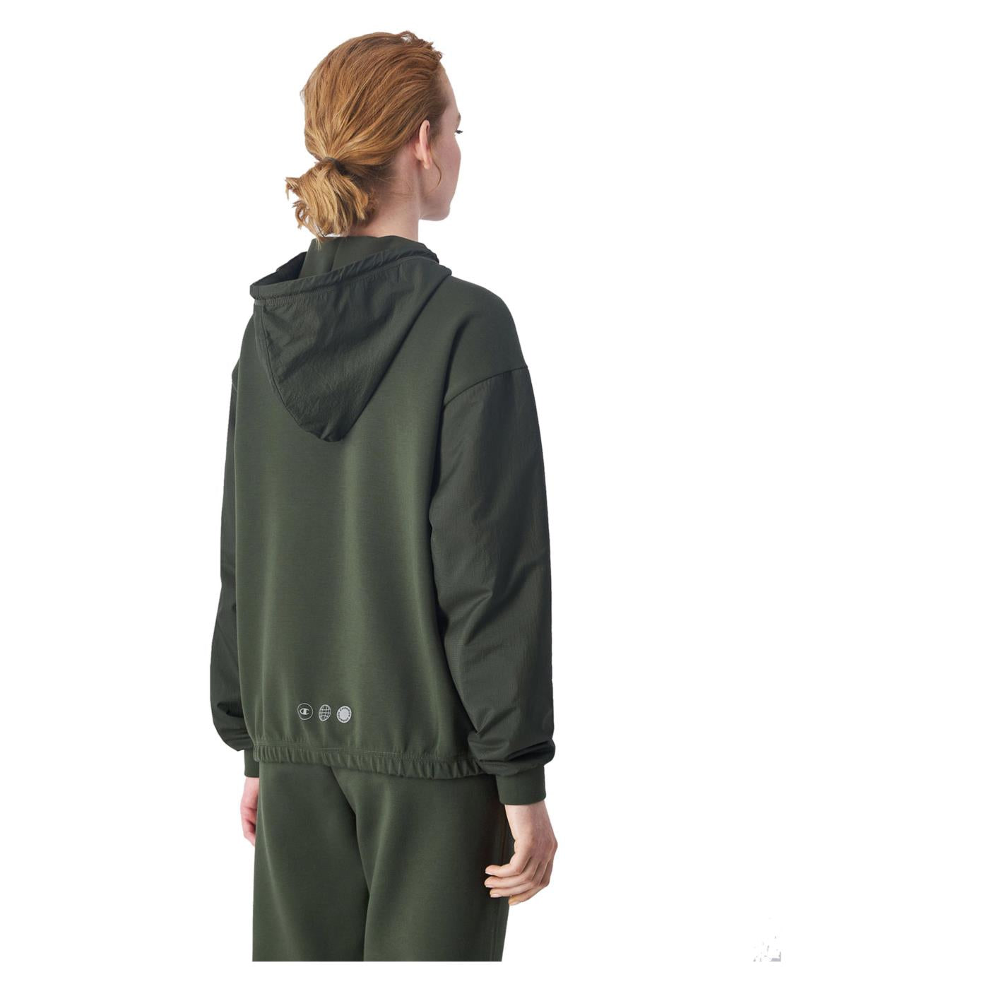 CHAMPION W HOODED FZ SWEATSHIRT