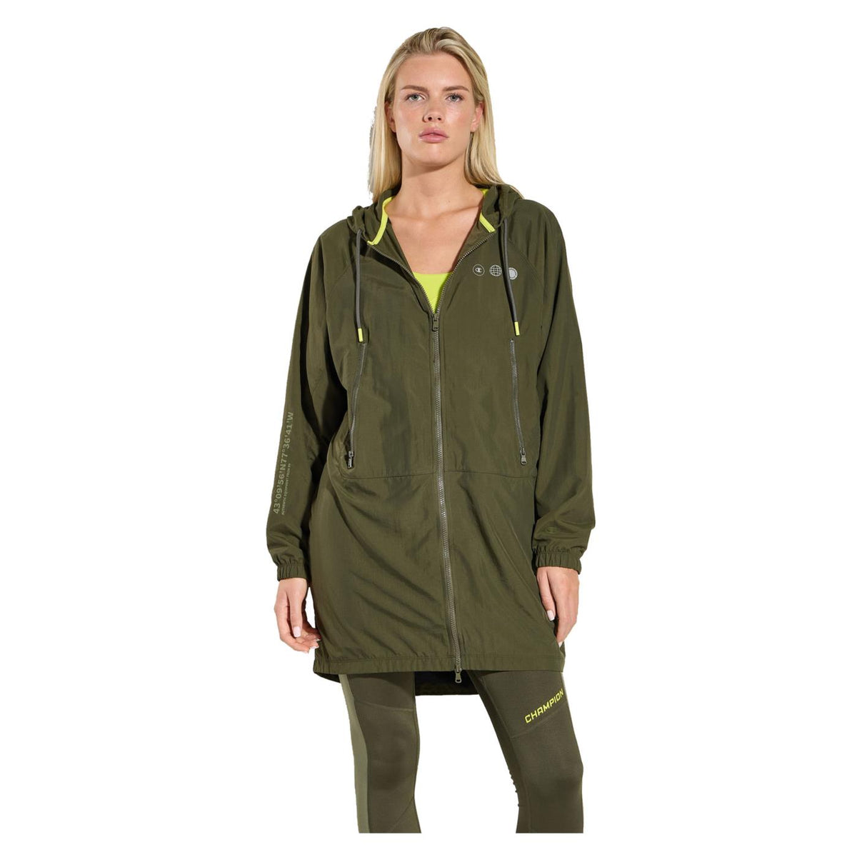 CHAMPION W HOODED FZ SWEATSHIRT - seconda immagine