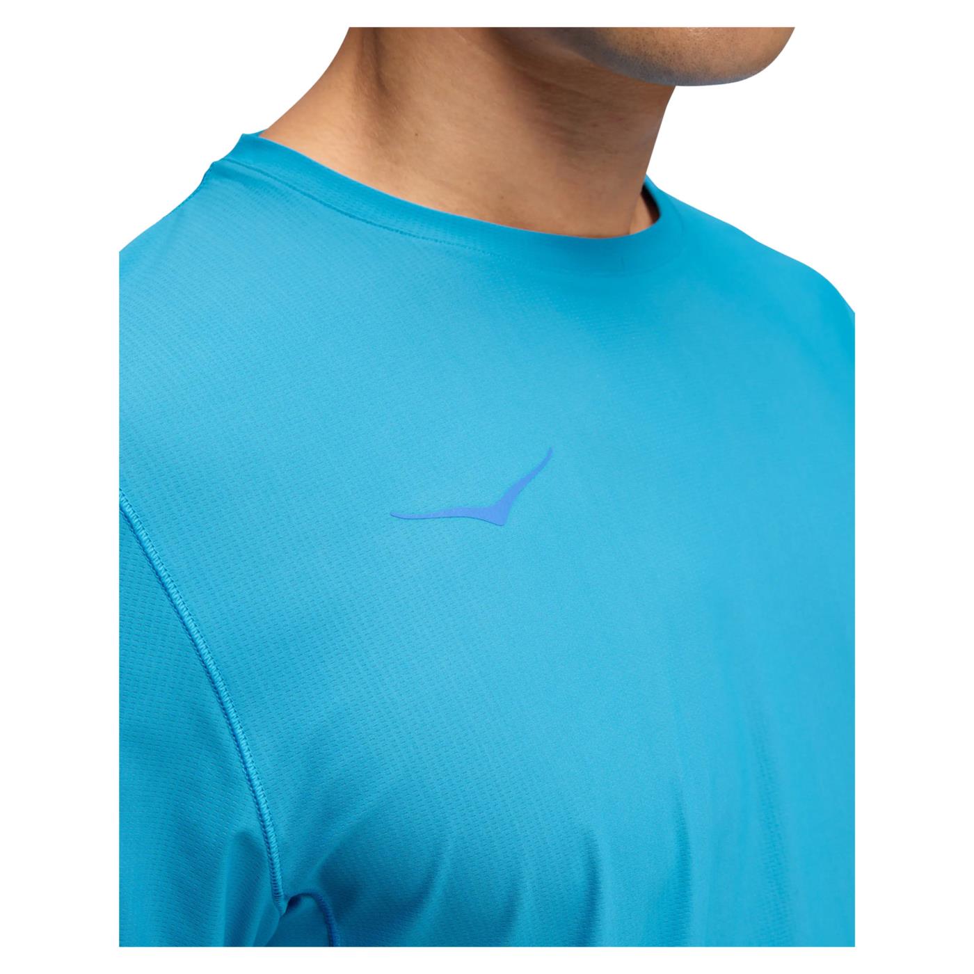 HOKA AIROLITE SHORT SLEEVE 2.0 - C1-azzurro - vista 3