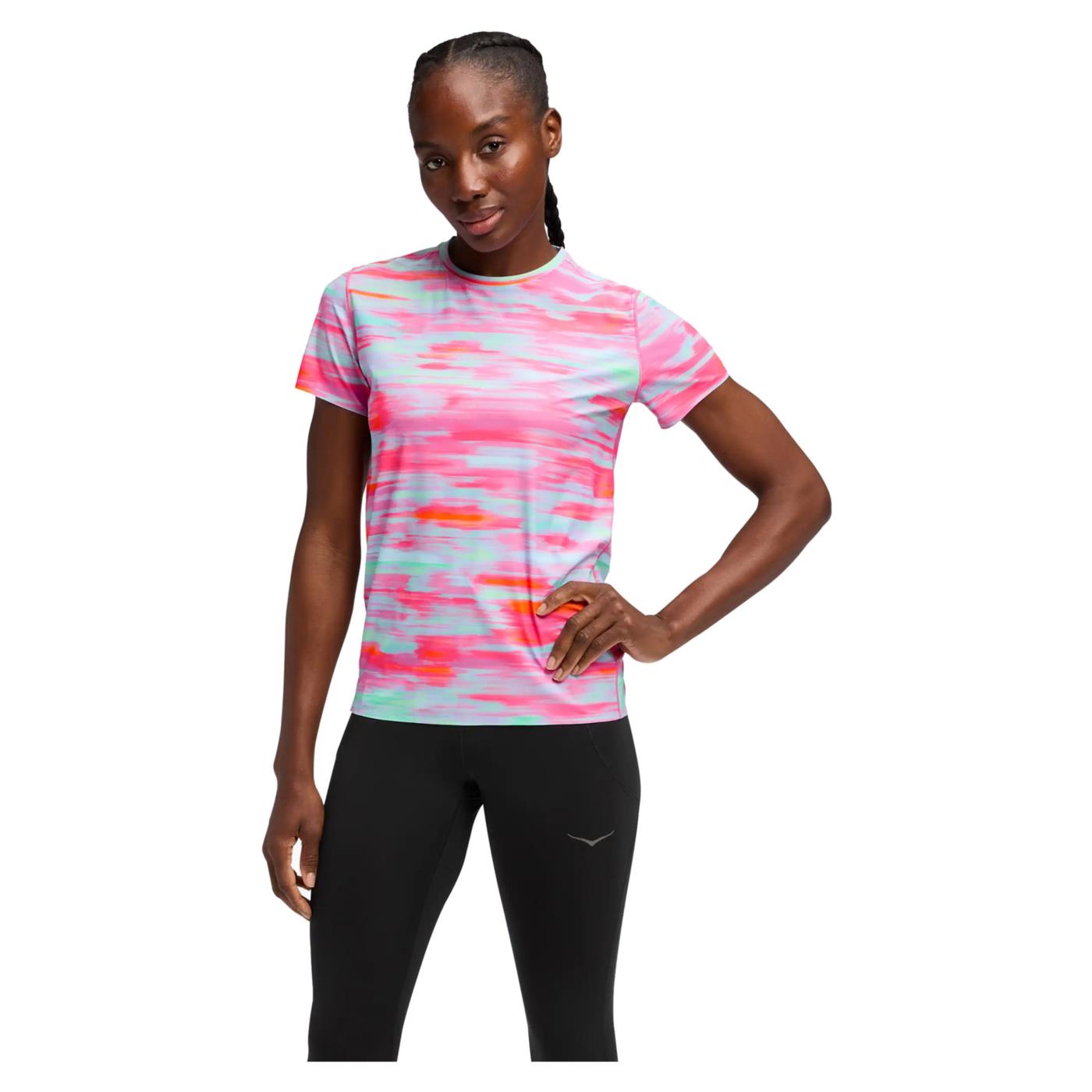 HOKA AIROLITE SS TEE WOMAN - C1-rosa - immagine principale