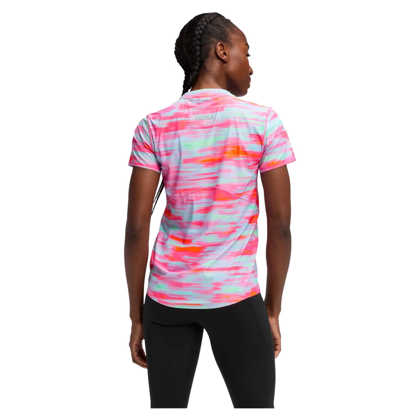 HOKA AIROLITE SS TEE WOMAN - C1-rosa - vista 2
