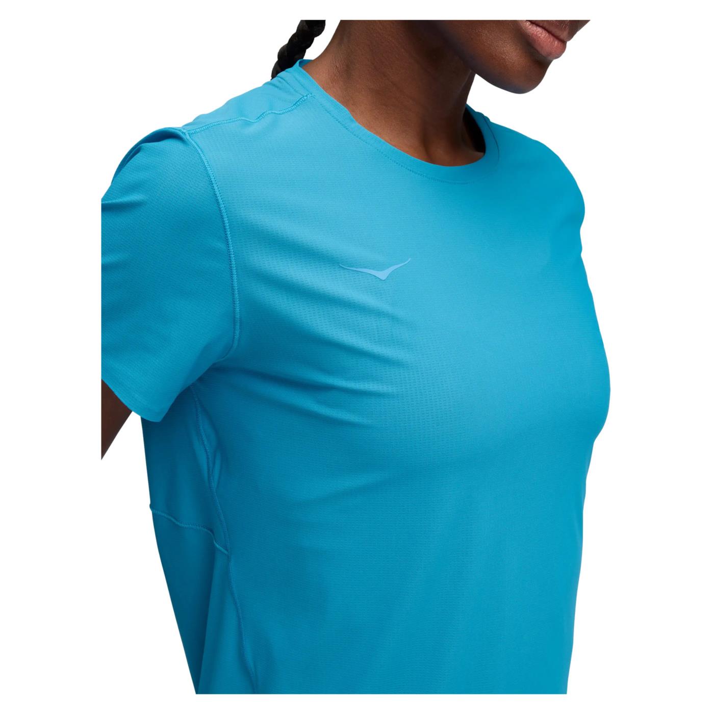 HOKA AIROLITE SS TEE WOMAN - C1-azzurro - vista 3