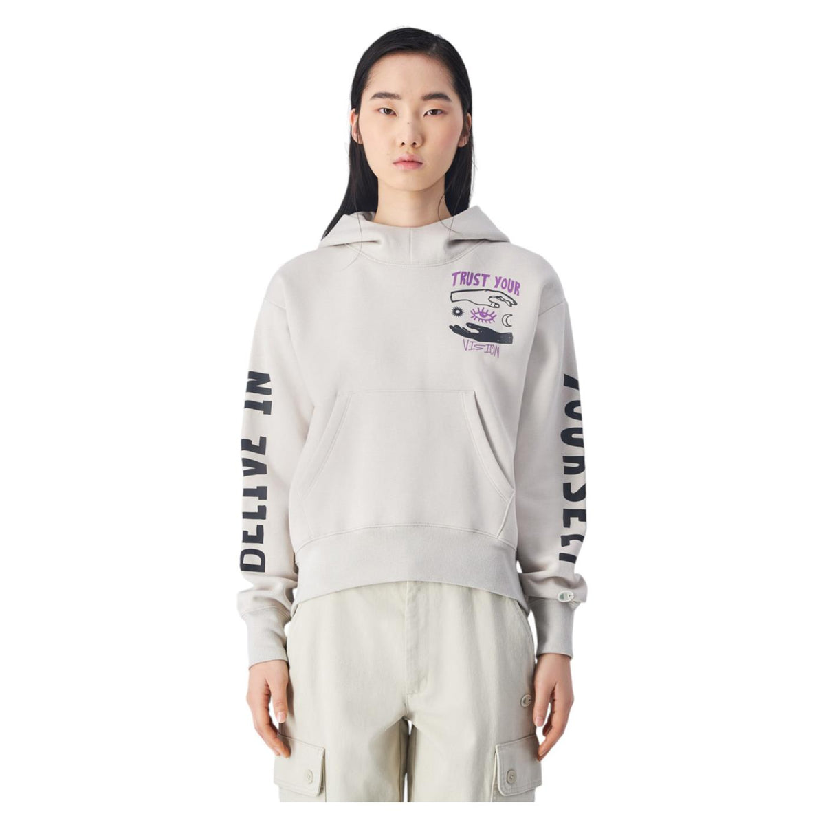 CHAMPION W HOODED SWEATSHIRT - seconda immagine