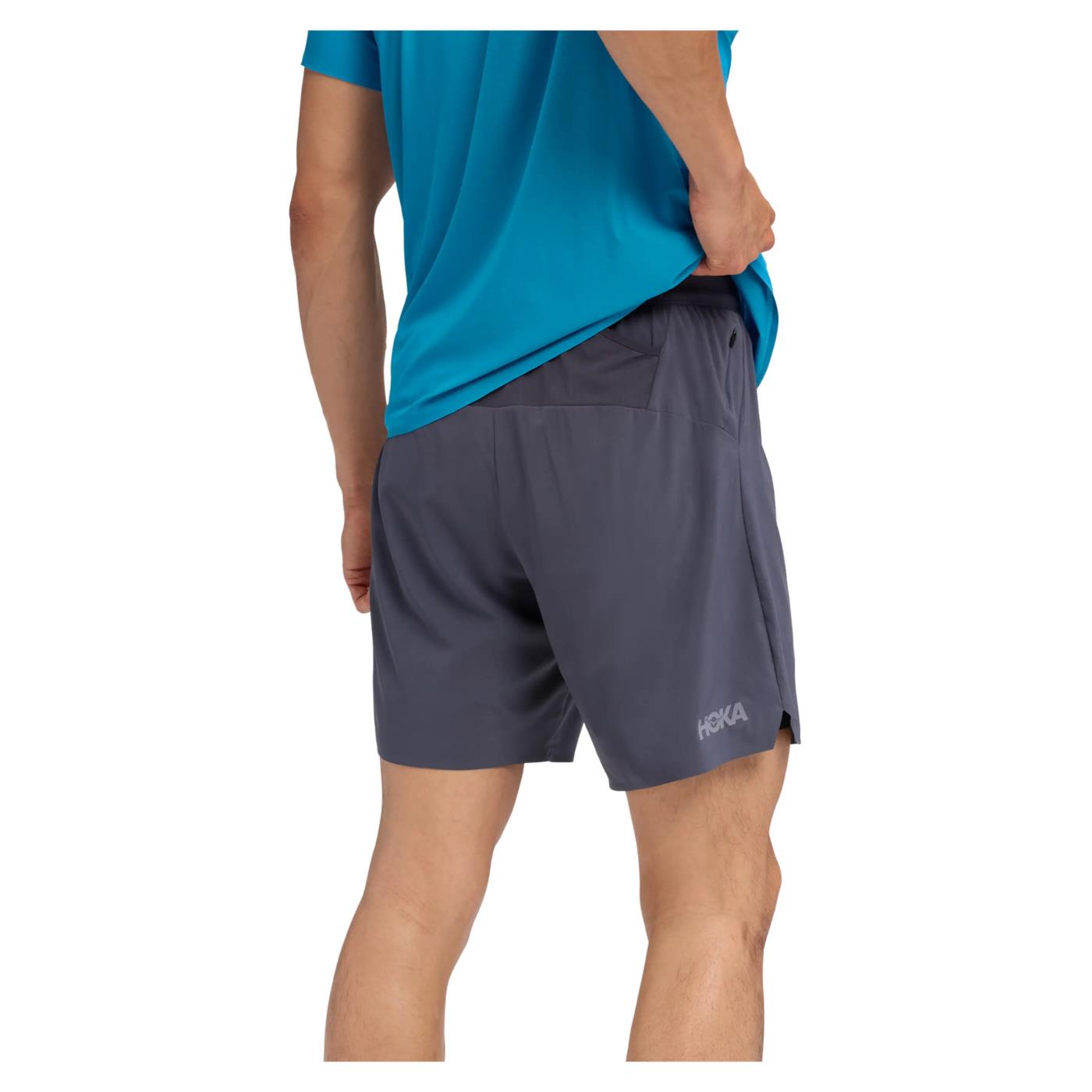 HOKA GLIDE 7 SHORT 2IN1 - C1-grigio-s - vista 2