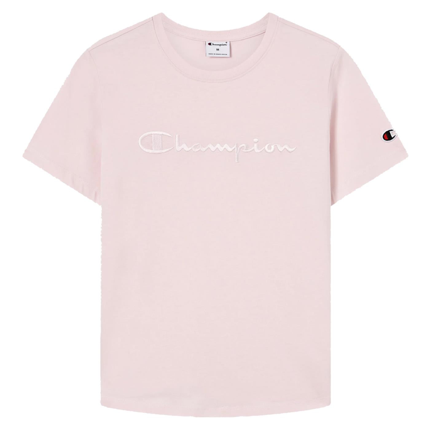 CHAMPION W SS TEE - Rosa - vista 3