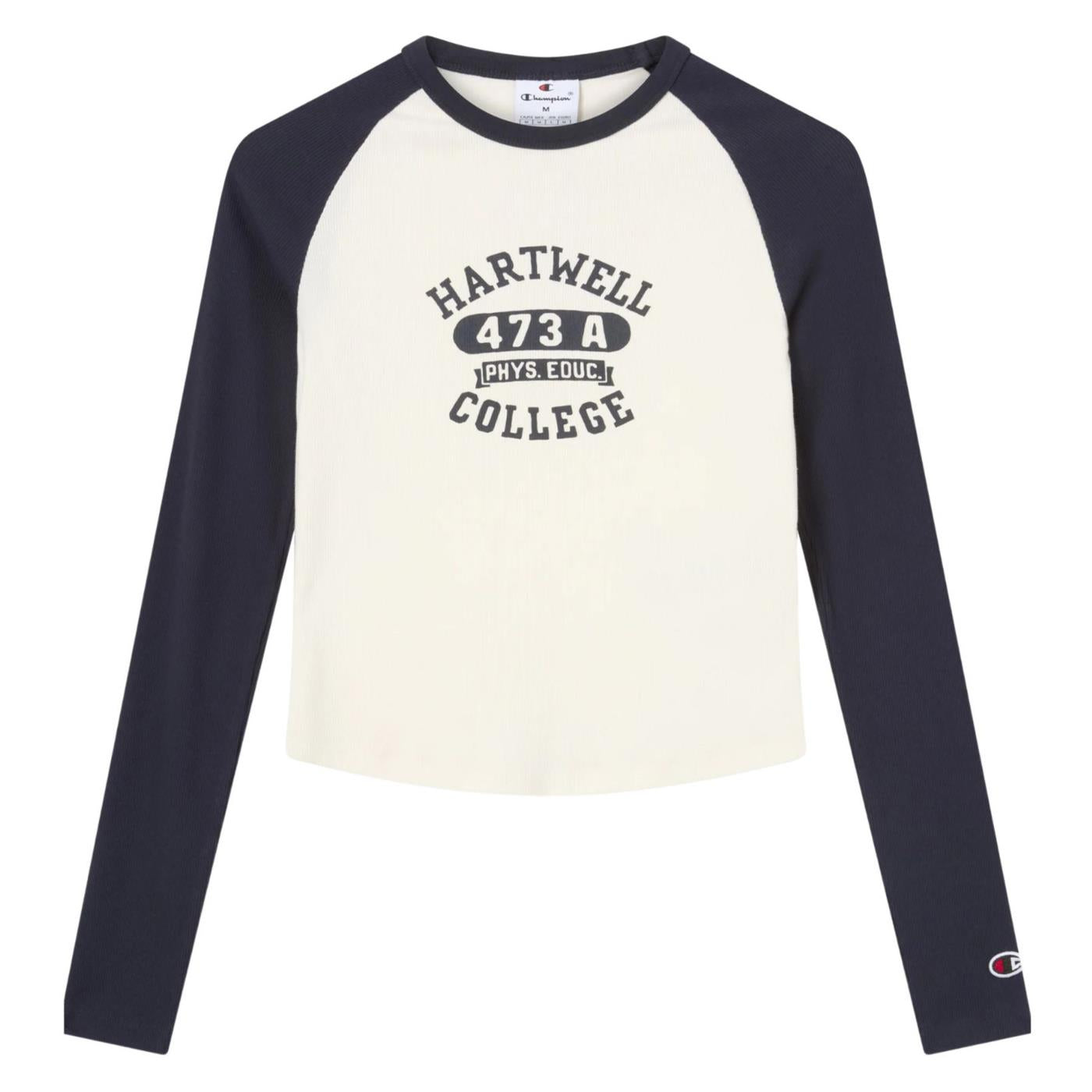CHAMPION W CREWNECK LS TEE - Bianco - immagine principale
