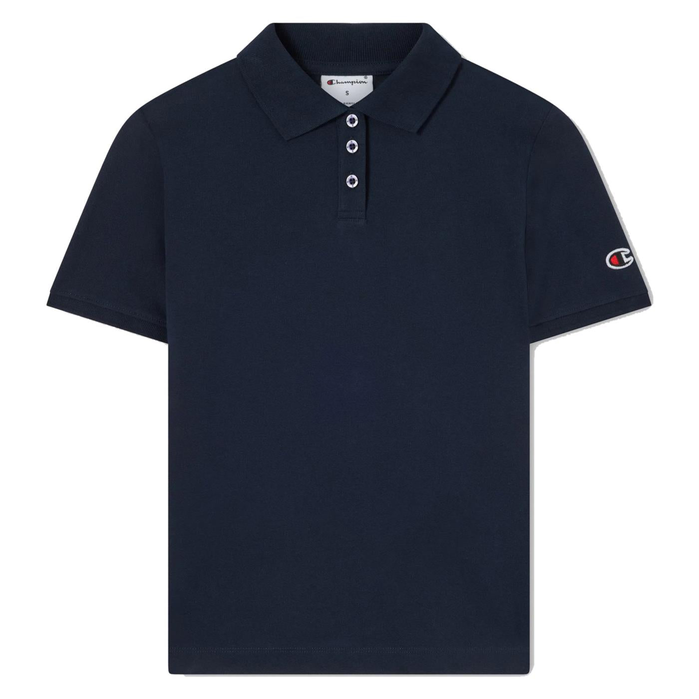 CHAMPION W POLO SHORT SLEEVE - Blu - immagine principale