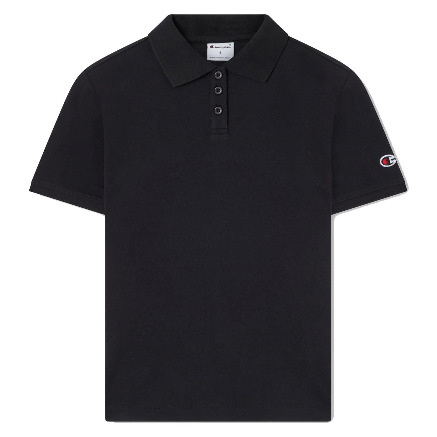 CHAMPION W POLO SHORT SLEEVE - Nero - immagine principale