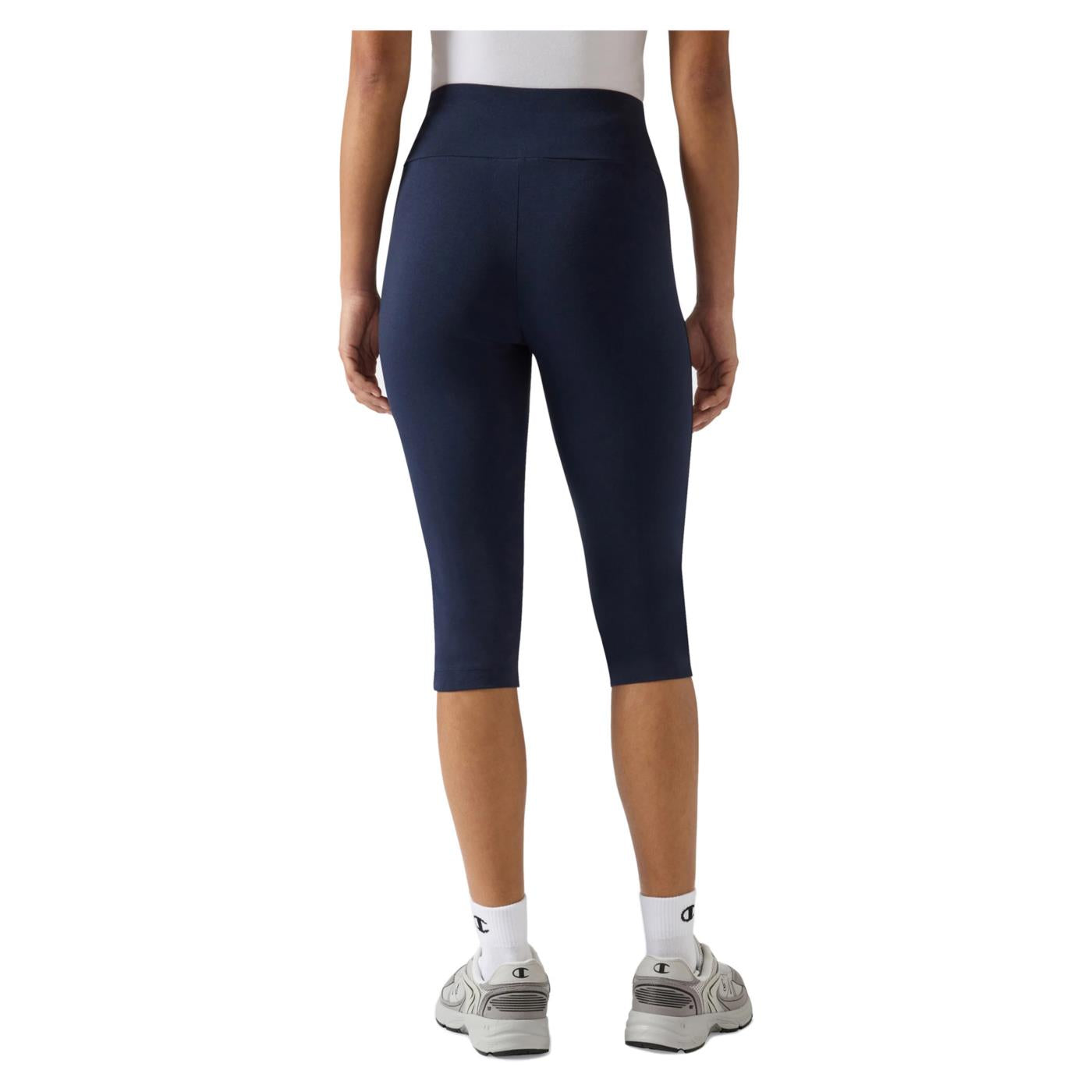 CHAMPION W 3/4 LEGGINGS - Blu - vista 2