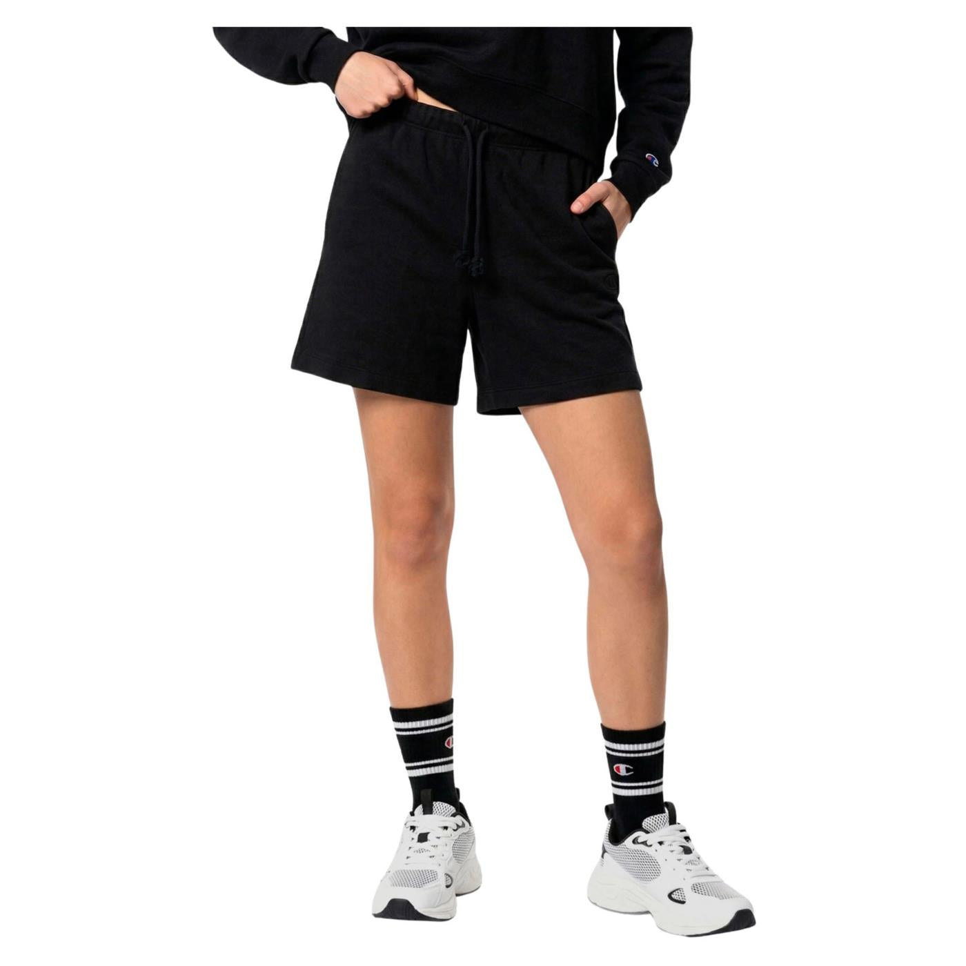 CHAMPION W SHORTS - Nero - immagine principale