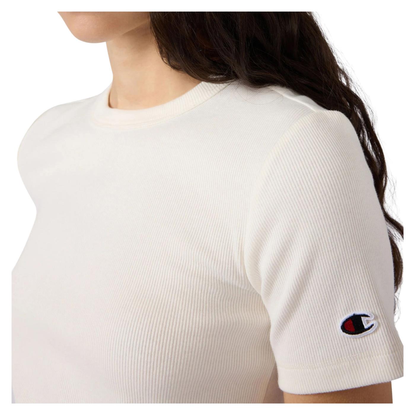 CHAMPION W SS TEE - Bianco - vista 3