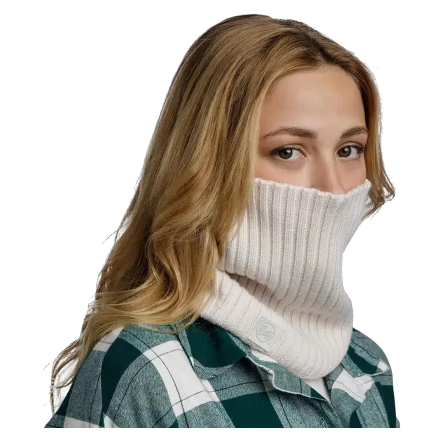 BUFF KNITTED NECKWARMER COMFOR - Bianco - vista 2