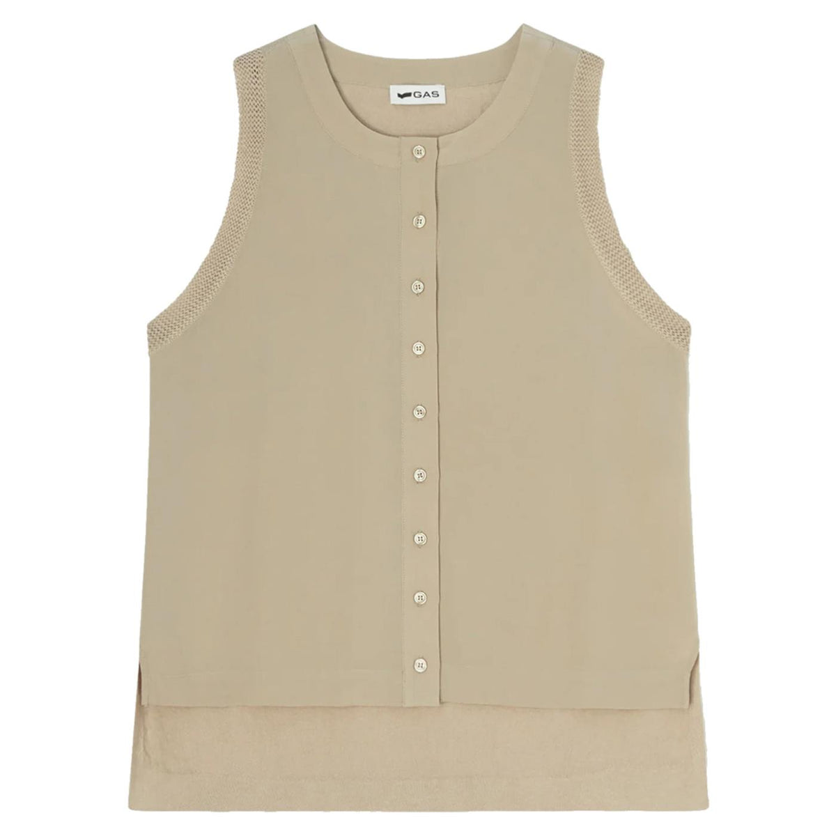 GAS NORMAS TOP TRICOT LINEN