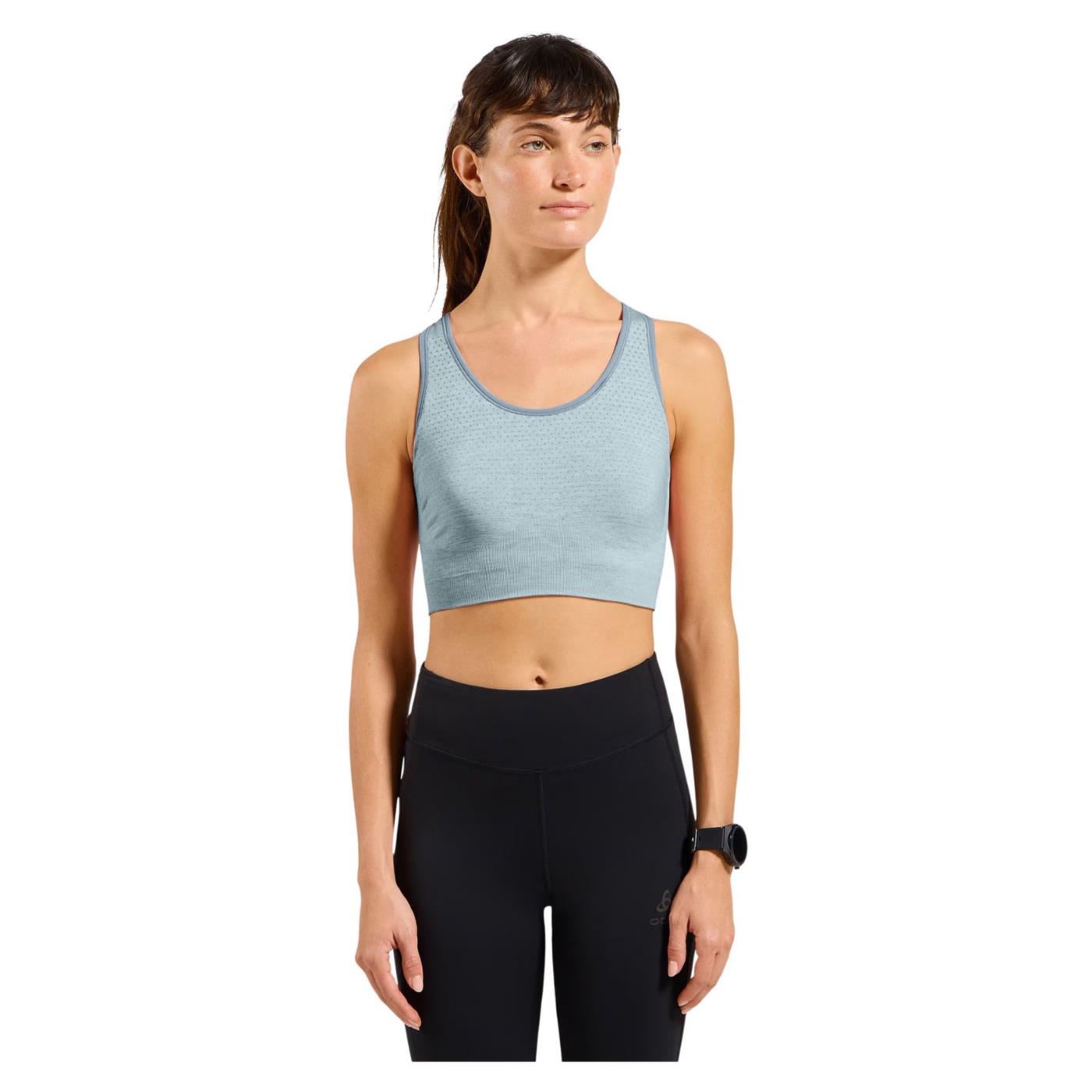 ODLO SEAMLESS MED PADDED BRA - Azzurro - immagine principale