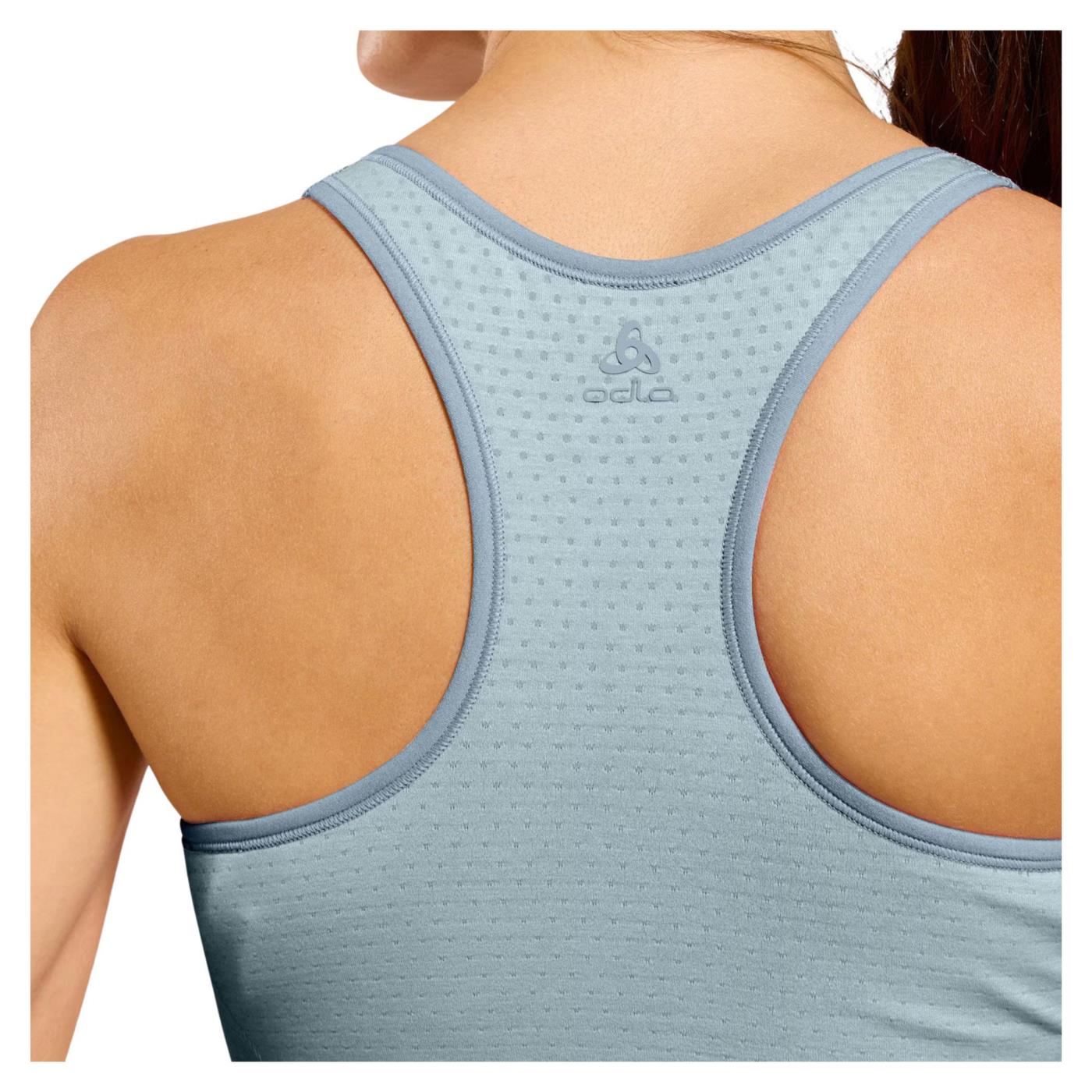 ODLO SEAMLESS MED PADDED BRA - Azzurro - vista 2