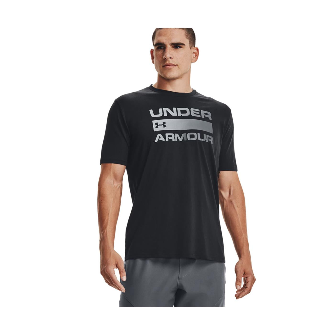 UNDER ARMOUR TEAM ISSUE WORDMARK SS - Nero - vista 2