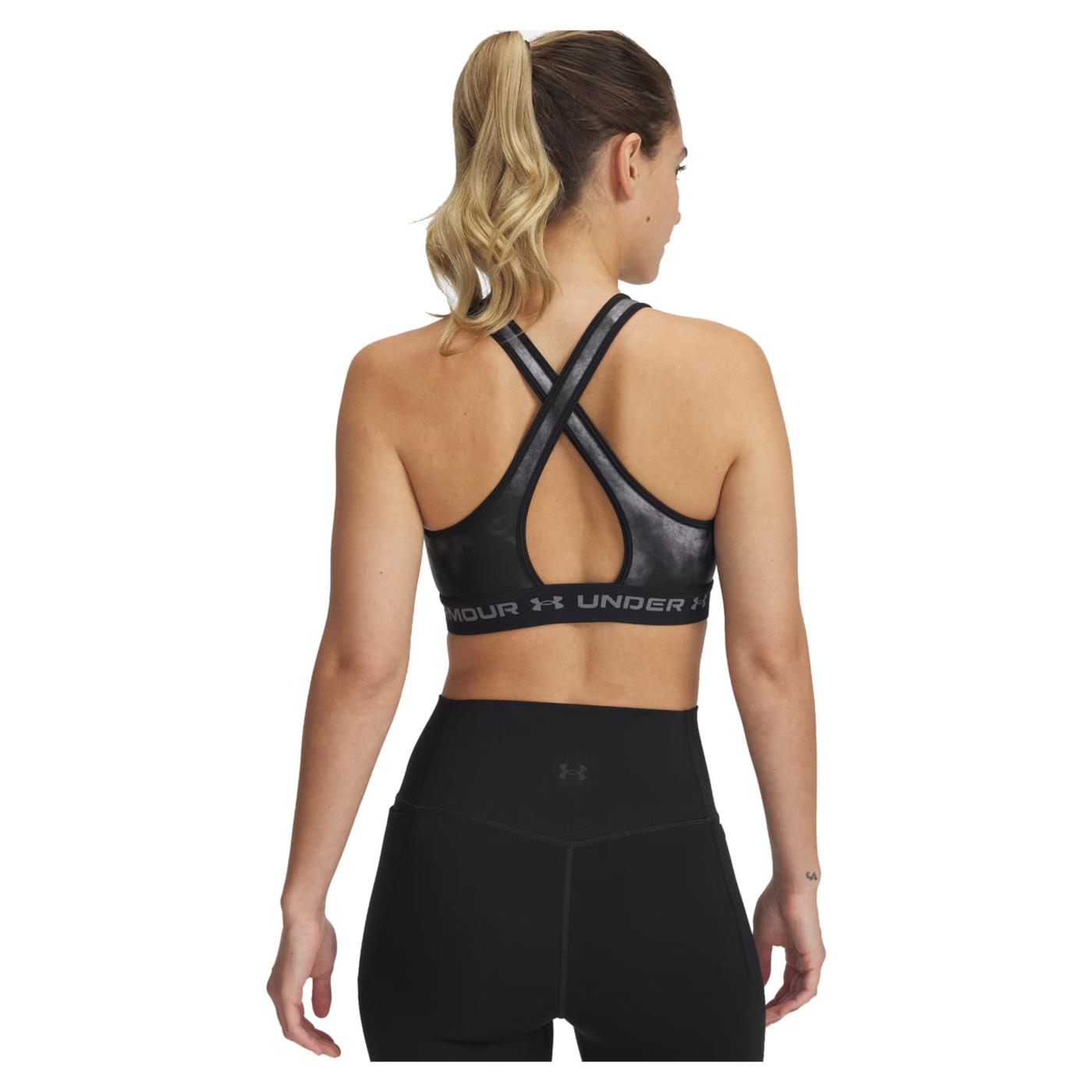 UNDER ARMOUR CROSSBACK MID PRINT BRA