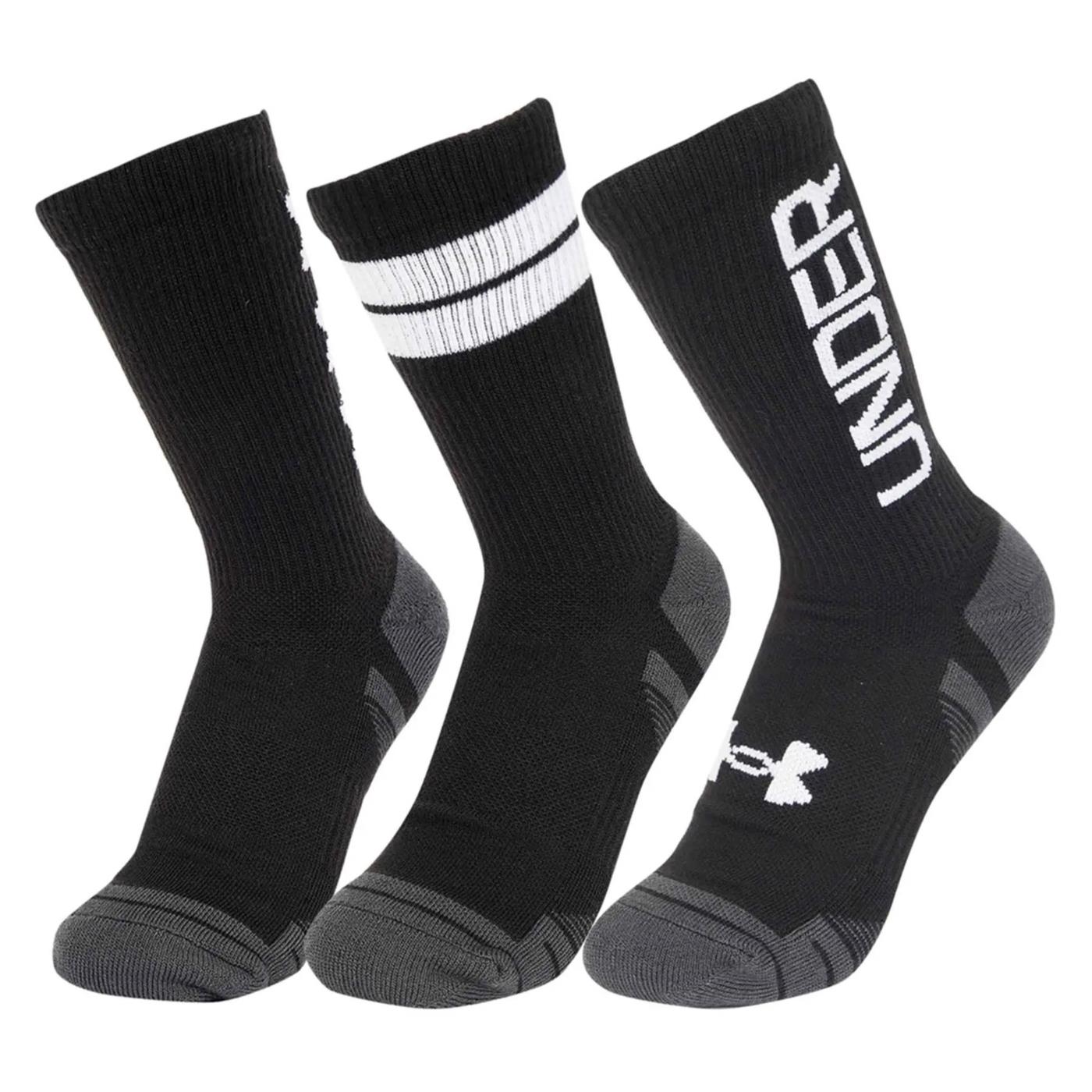 UNDER ARMOUR PERF TECH NOV 3PK CREW