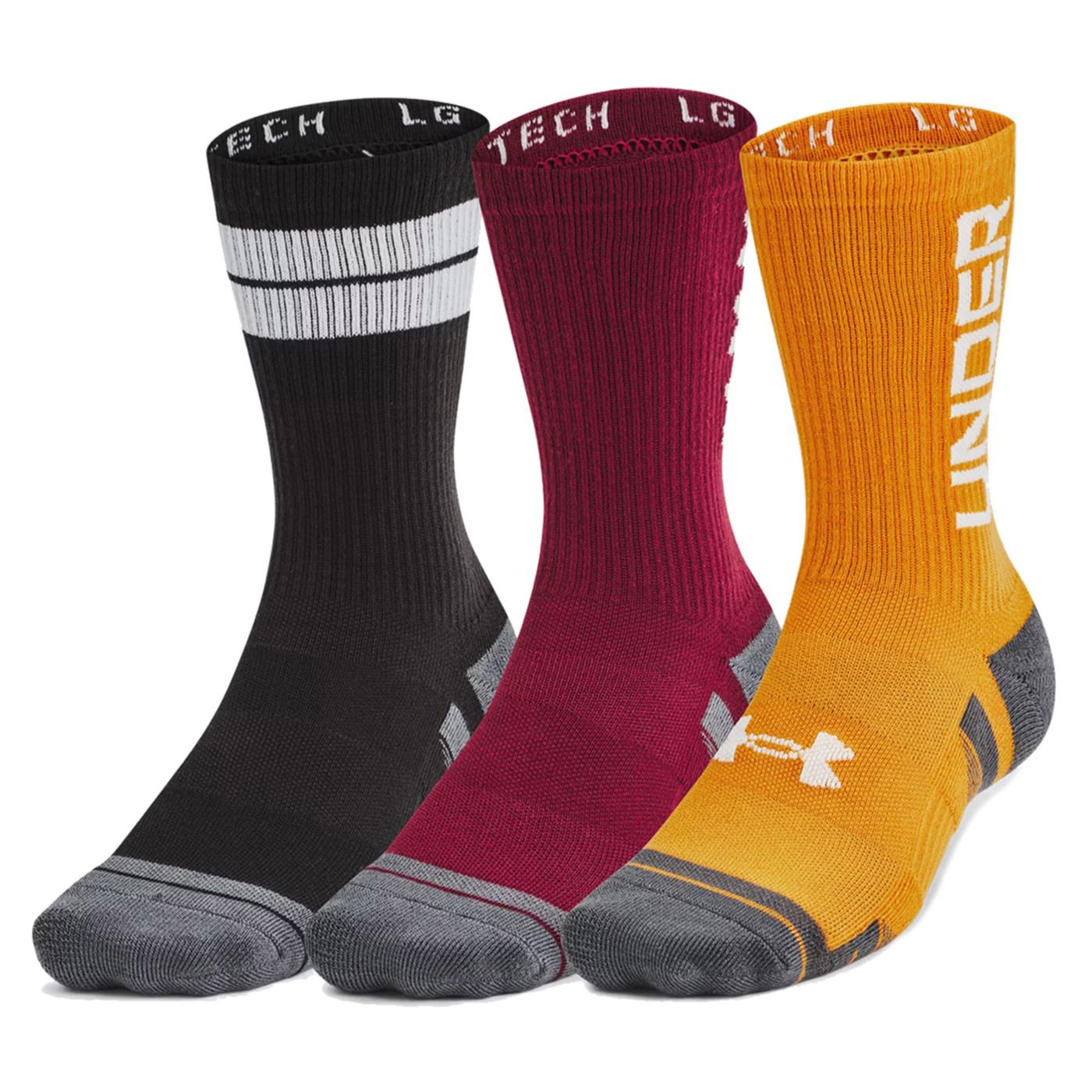 UNDER ARMOR PERF TECH NOV 3PK CREW