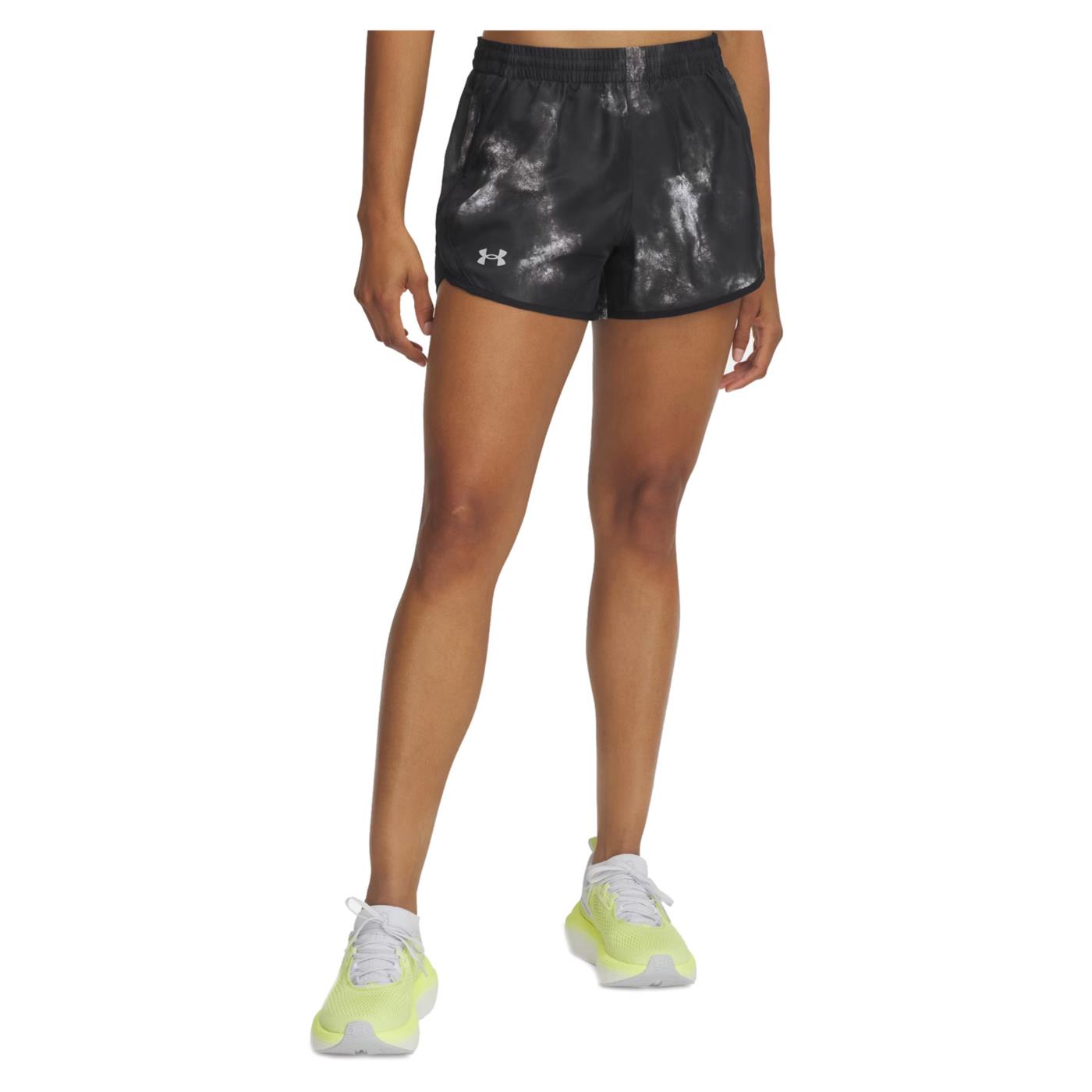 UNDER ARMOUR W FLY BY 3 PRINTED SHORTS