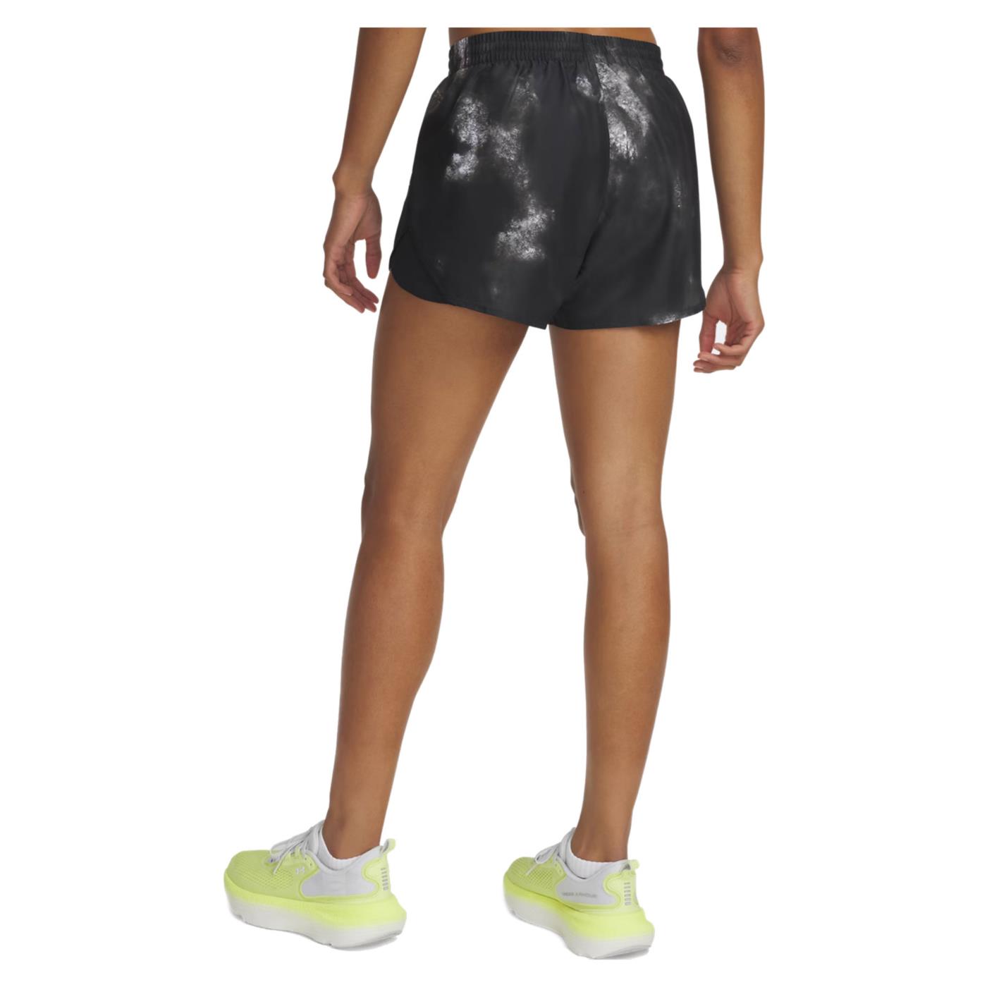 UNDER ARMOUR W FLY BY 3 PRINTED SHORTS